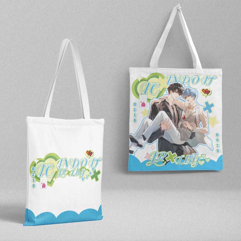 我行让我上帆布袋 36x39cm动漫周边韩版手提袋单肩包购物袋子