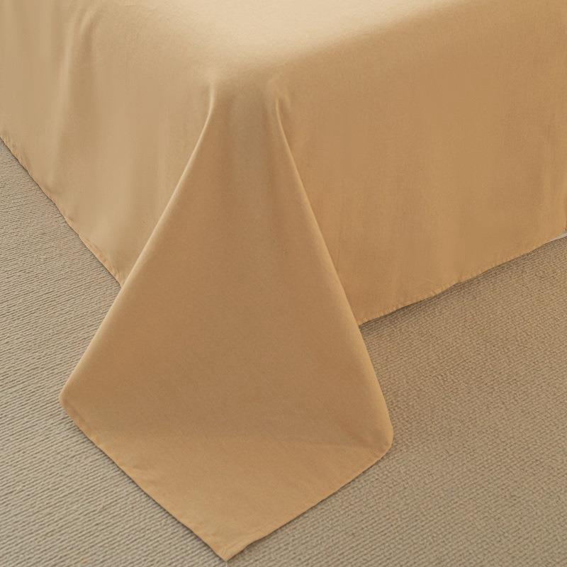 【折扣价】新款纯棉磨毛床单单品纯色加厚单人宿舍床罩床笠全棉床