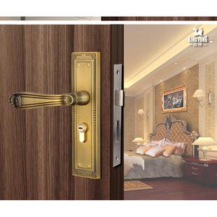 别墅门执手锁室内门锁房门锁双开实木门锁D3538AR 欧式 折扣价