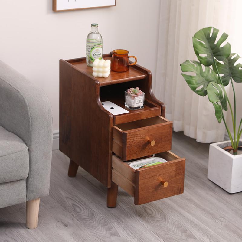 实木超窄极窄床头柜抽屉柜简约迷你小户型柜宽20厘米夹缝