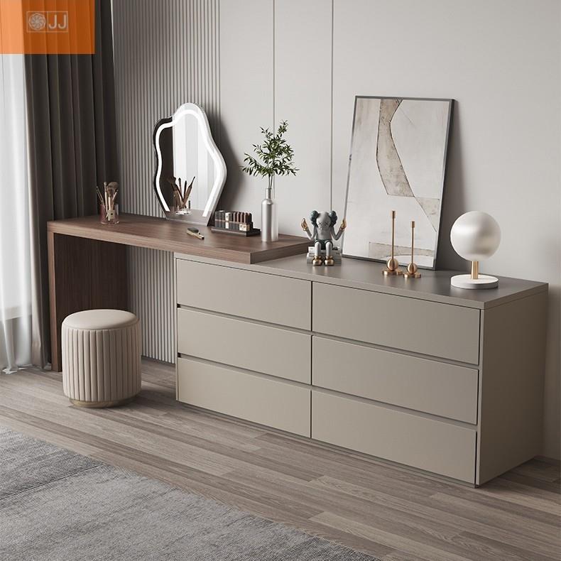 梳妆桌组合转角梳妆台意式轻奢化妆桌斗柜一体卧室移动化妆台组合