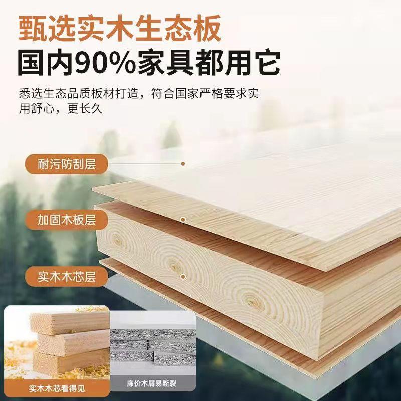 实木书柜储物柜一体置物架带玻璃门整墙落地柜家用客厅靠墙展示柜