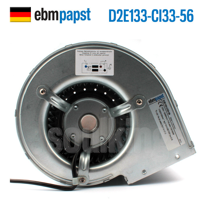 ebm官方授权D2E133-CI33-56 230V光伏逆变器柜变频器离心风机