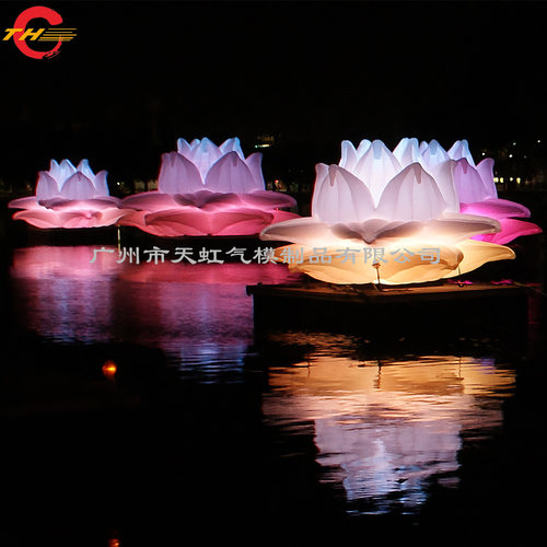 商场活动装饰户外美陈充气模型花朵气模 可来图制花朵气模