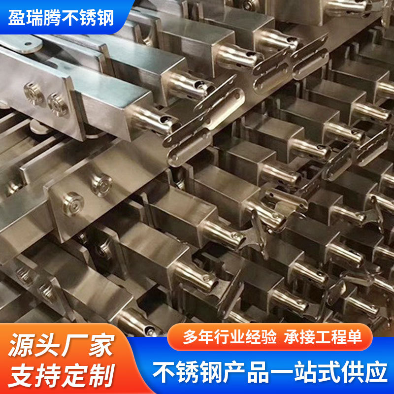 工厂楼梯不锈钢配件抛光不锈钢楼梯扶手立柱生耳加工不锈钢异形管