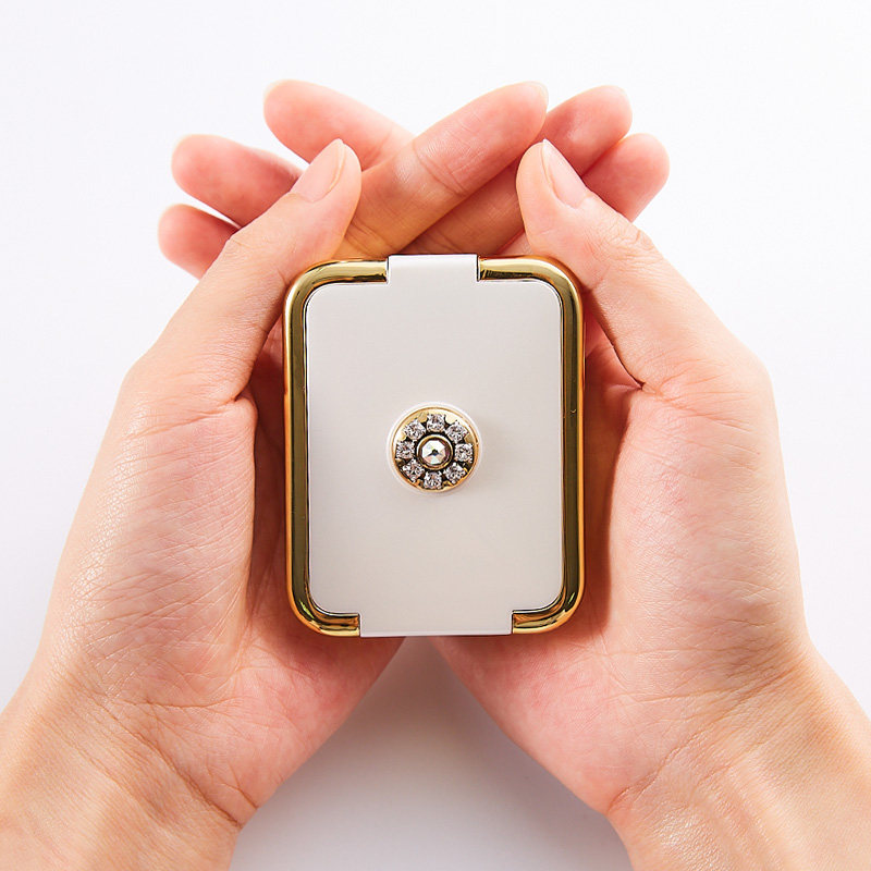 欧式药盒式密封小号药丸盒维生素药片分装盒带镜子收纳盒