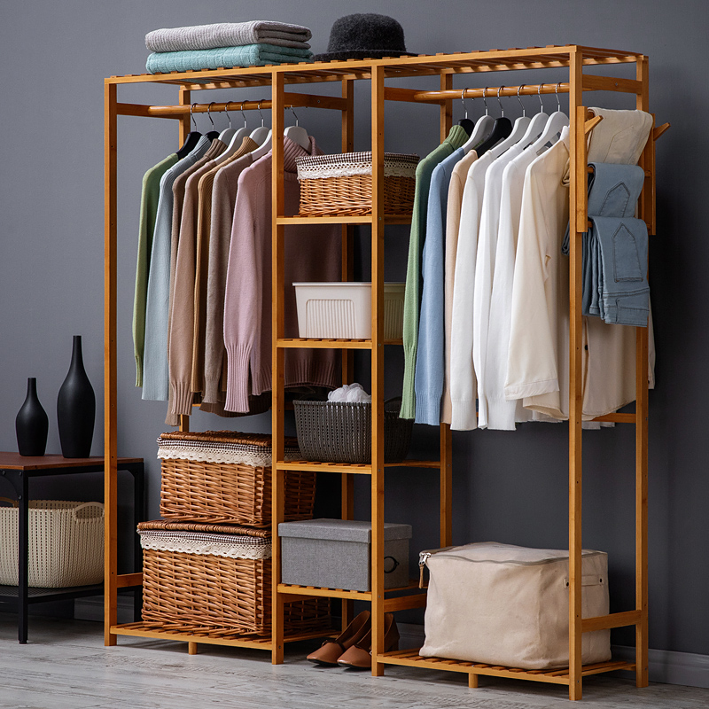 简易衣柜子家用卧室出租房用儿童经济型简约现实木收纳橱