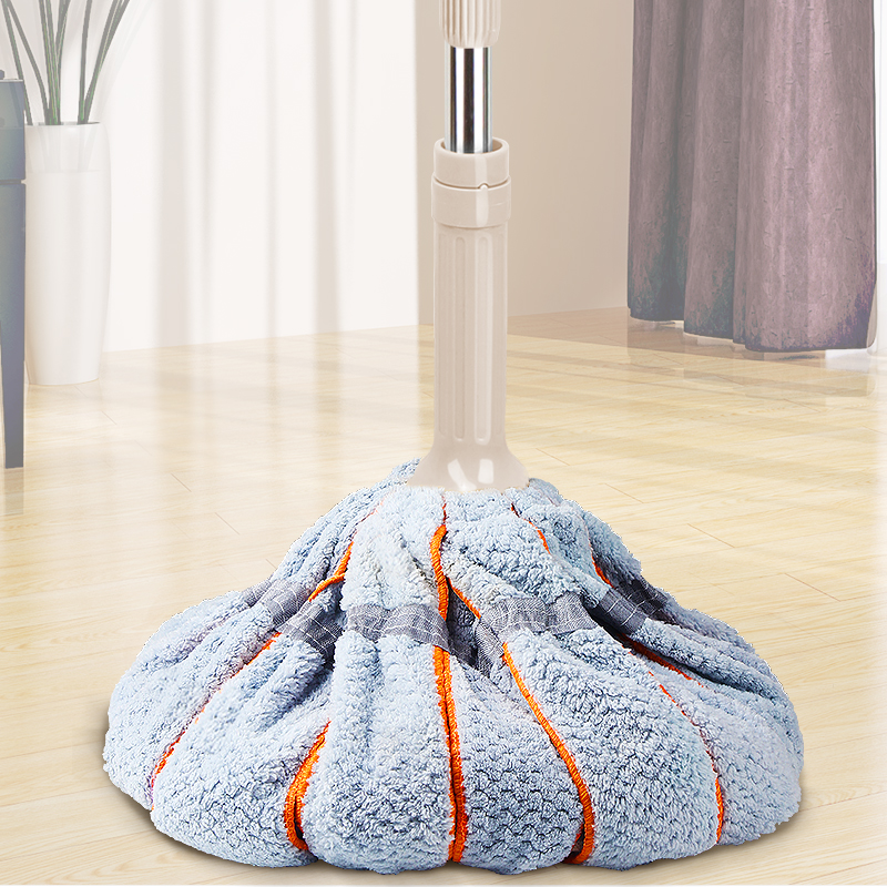 自拧水拖把家用老式免手洗旋转墩布懒人挤水干湿两用布条地拖瓷砖