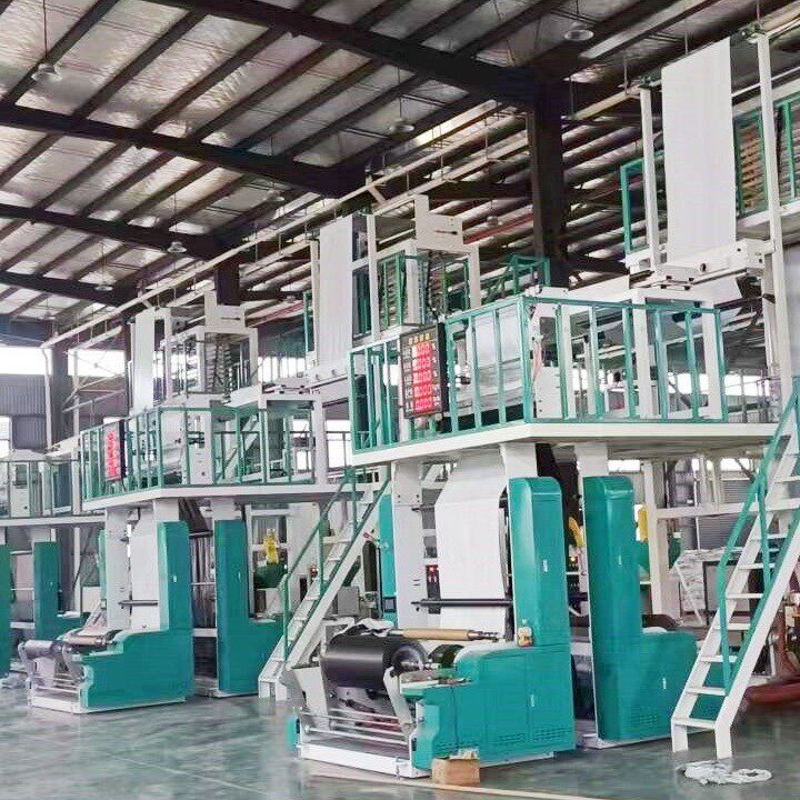 厂家供应全自动PE快递袋吹膜机 高低压吹膜机 PE塑料袋低压吹膜机