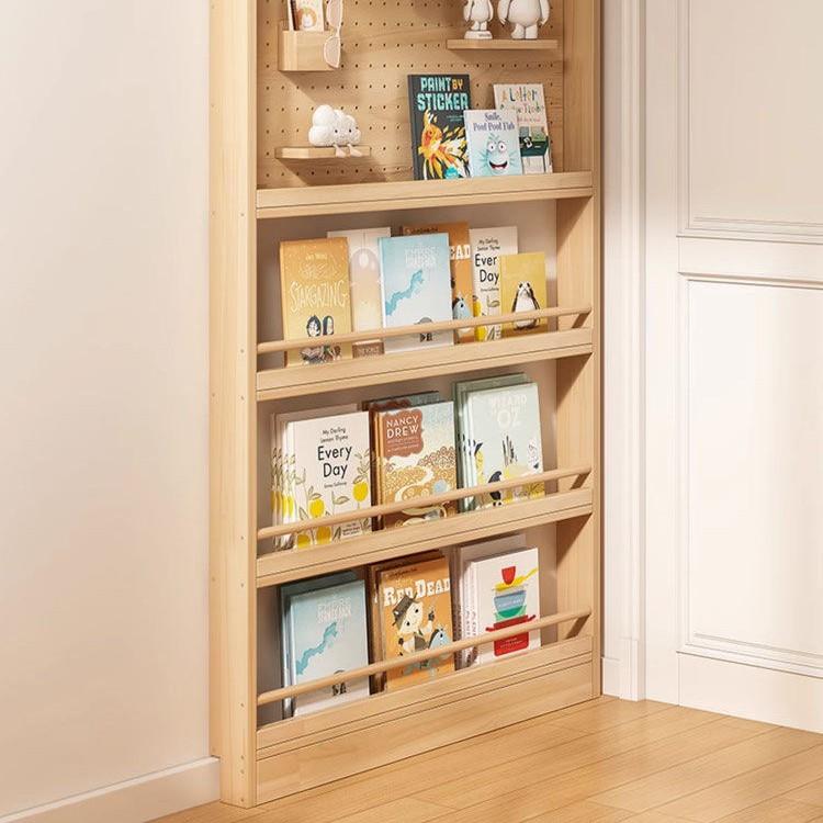 【折扣价】收纳架实木洞洞板置物架窄缝门后小户型书架薄柜子壁挂