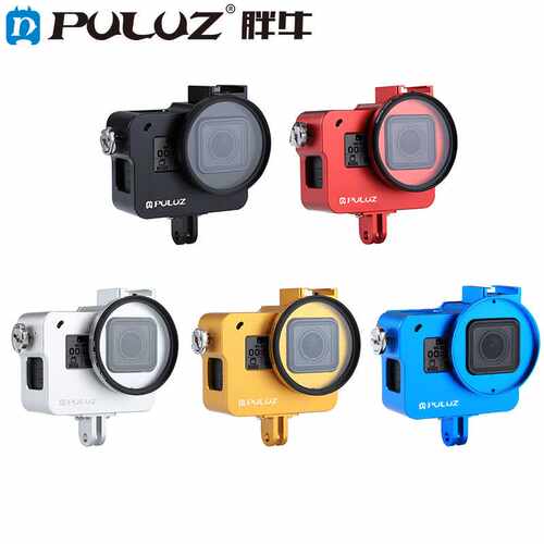 PULUZ胖牛 GoPro 6铝合金外壳多功能狗笼 hero7（黑色）专用兔笼