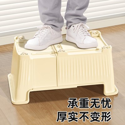 书箱伸缩装书箱子学生教室用书包书本收纳箱桌下放书的收纳盒带轮