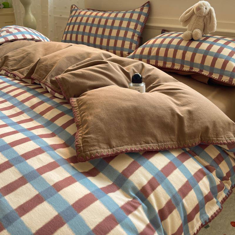 【折扣价】磨毛床上四件套纯棉全棉2025新款床单被套四季通用床笠