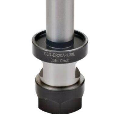 【折扣价】3pcsC3/4-ER20A-1.38L延长杆+1pcsR8筒夹3/4孔径-M12后