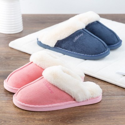 Hot Winter Couples Slippers,Warm Furry Anti-Skid House Shoes