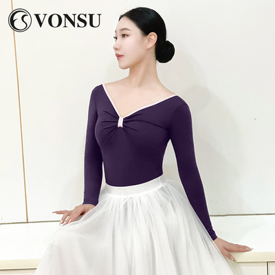 梵舒长袖练功服新款芭蕾舞