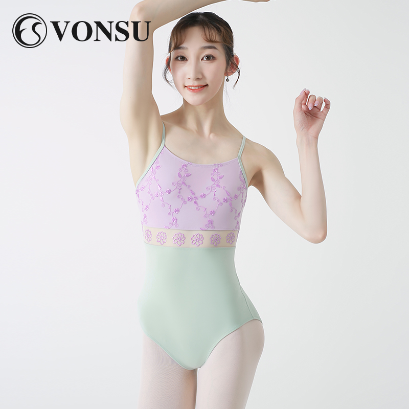 vonsu梵舒【盛夏】芭蕾练功服女成人形体服舞蹈服体服体操服新款