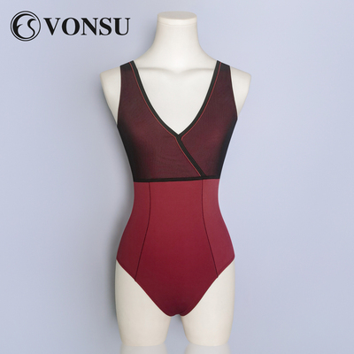 梵舒芭蕾舞练功服网纱女连体服