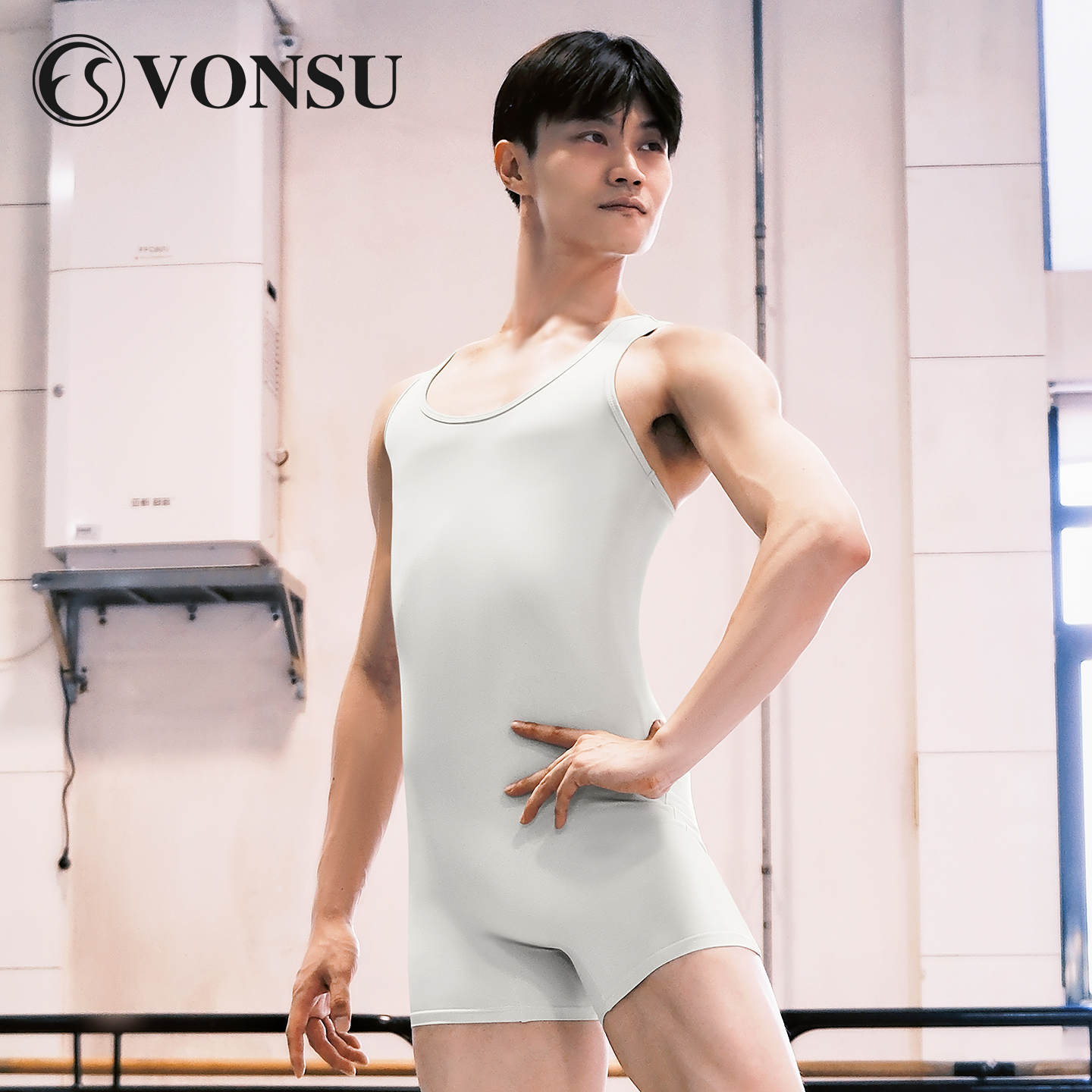 梵舒芭蕾舞连体服男士专用舞蹈服