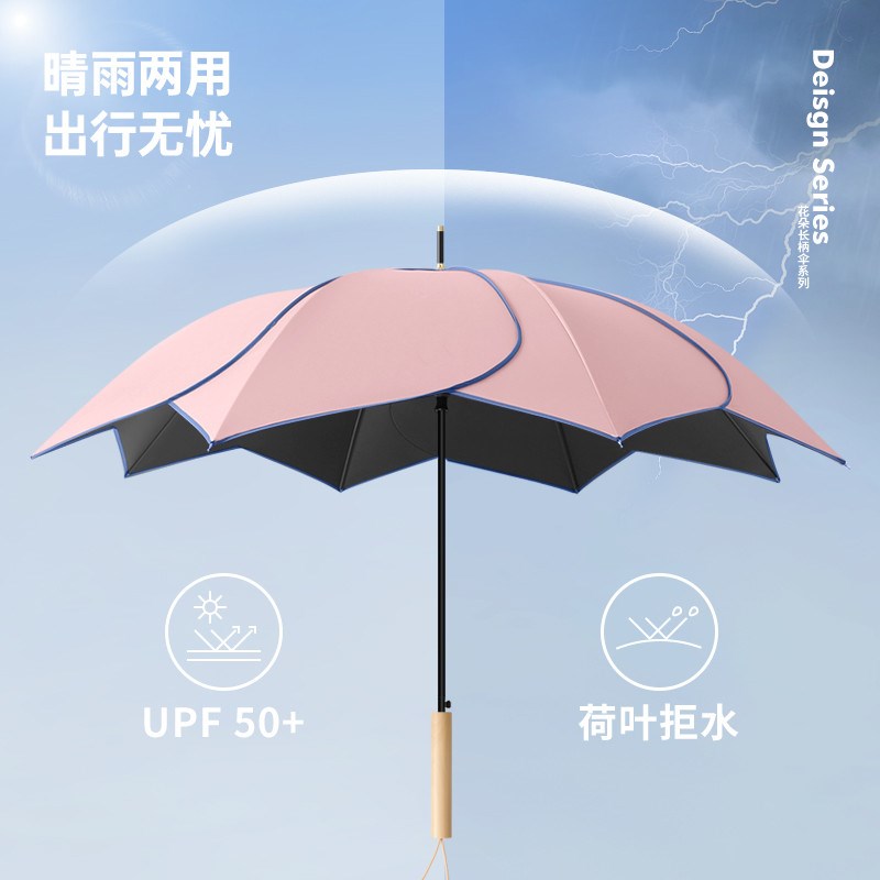 长柄雨伞直柄大号定制logo印字订制黑胶定做发礼品可印logo广告伞