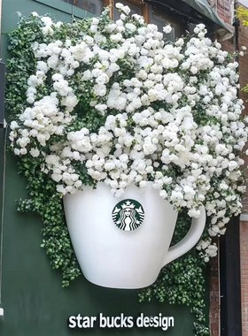 户外咖啡杯装饰玻璃钢雕塑商场店铺咖啡店氛围布置门头马克杯模型
