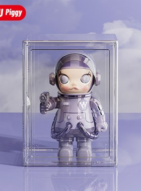 molly400展示盒mega泡泡玛特收纳大容量防尘透明亚克力娃娃手办柜