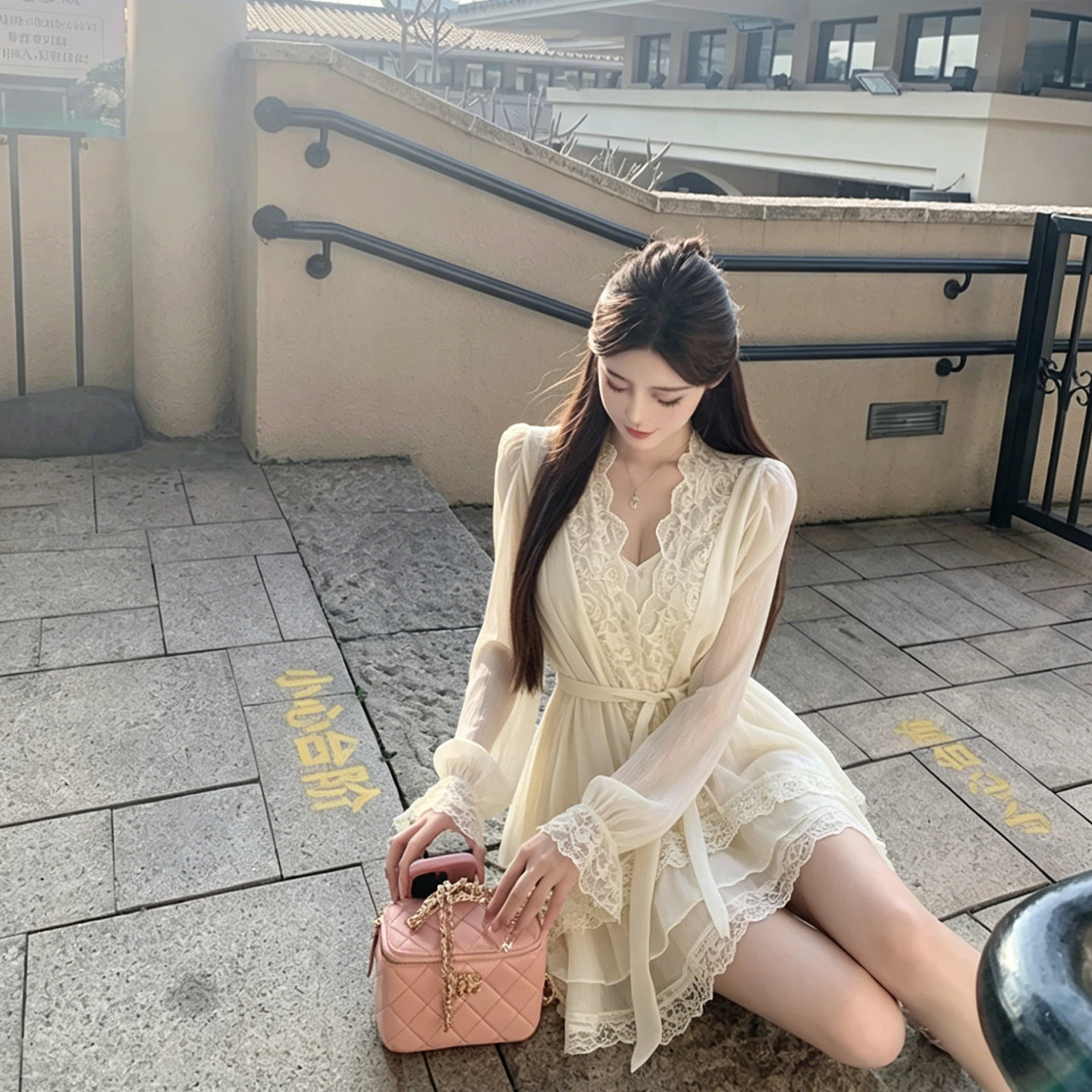 YanHe裙子套装女2026新款夏开衫吊带半身裙休闲白月光气质三件套