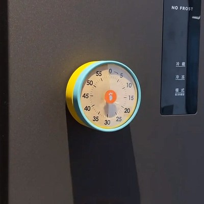 计时器厨房提醒器做饭专用磁吸冰箱贴带支架可视化机械定时器秒表