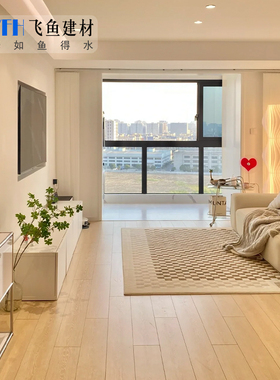 日式原木风木纹砖瓷砖奶油色客厅卧室阳台仿实木纹地板砖200x1200