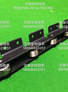 节距P100链条 链板线链条 P75 P160输送链  双节距输送链非标定做