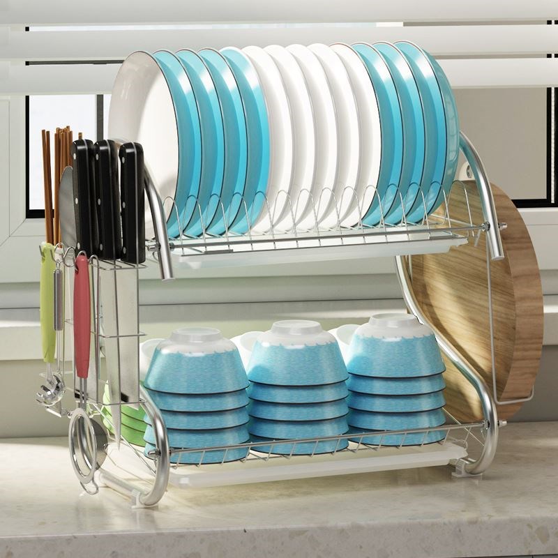 Dish Rack Drain Bowl Rack Plate Dryer Stainless steel