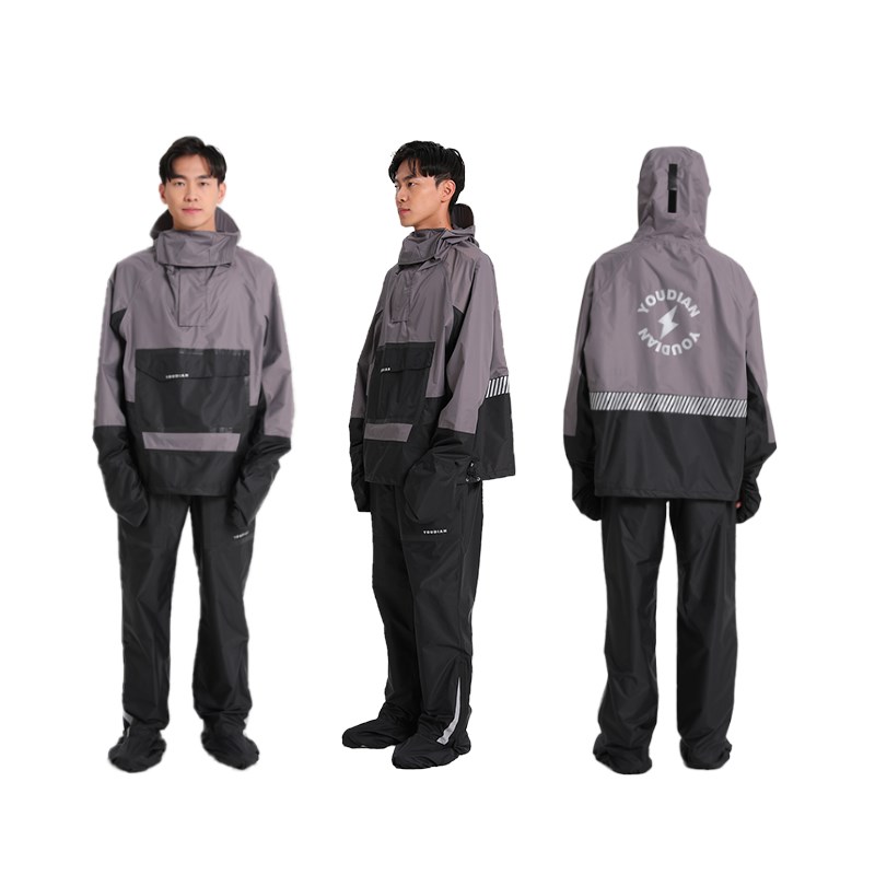 游点轻薄便携防暴雨套装电动车摩托车自行车骑行四季通用分体雨衣
