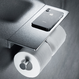 卫生间纸巾架酒店宾馆厕纸架双向卷纸架免打孔卫生纸架卫浴置物架