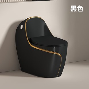 家用抽水马桶大口径卫浴彩色虹吸式防臭坐厕小户型普通陶瓷坐便器