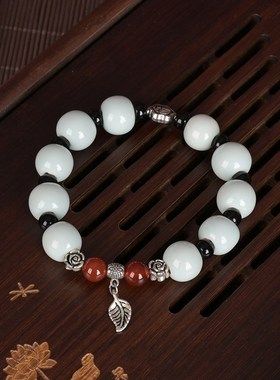 精品青瓷手链韩版时尚民族风饰品手串生日礼物定做男女情侣手链