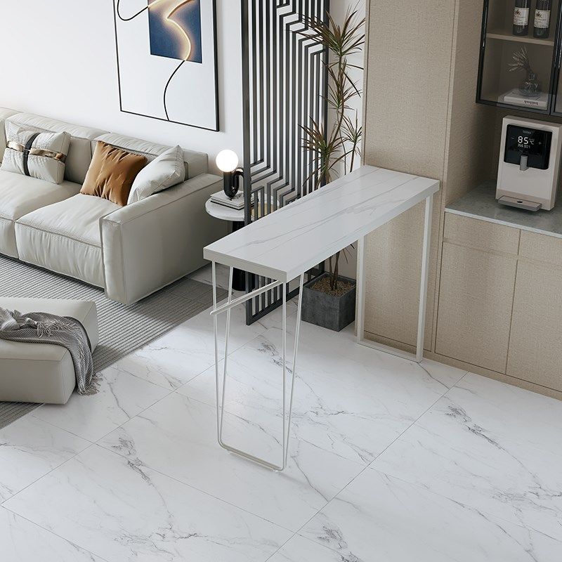 白色休闲风吧台桌轻奢岩板家用长条窄桌子奶茶店酒吧商业高脚桌椅,住宅家具,吧台,淘宝优惠券,粉丝福利购,淘宝优惠卷