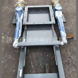 污水闸板阀门卸料阀方圆口水渠阀门排污道卸料阀气动插板阀平板闸