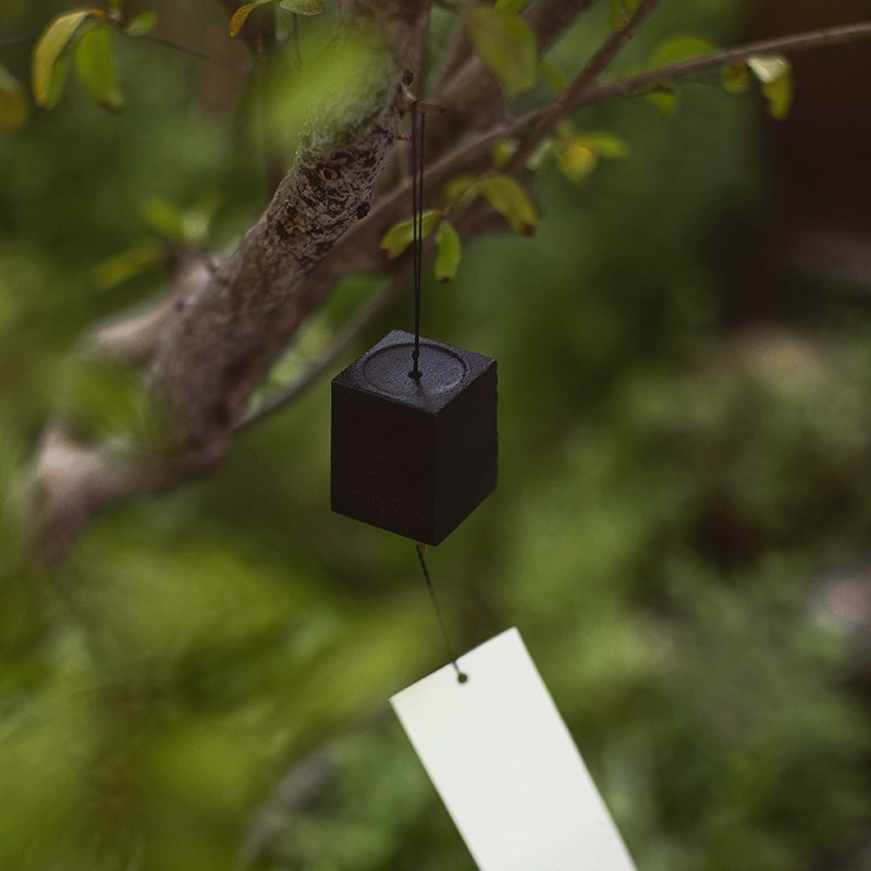 方圆风铃 白口铁风铃简约铸铁手工挂饰