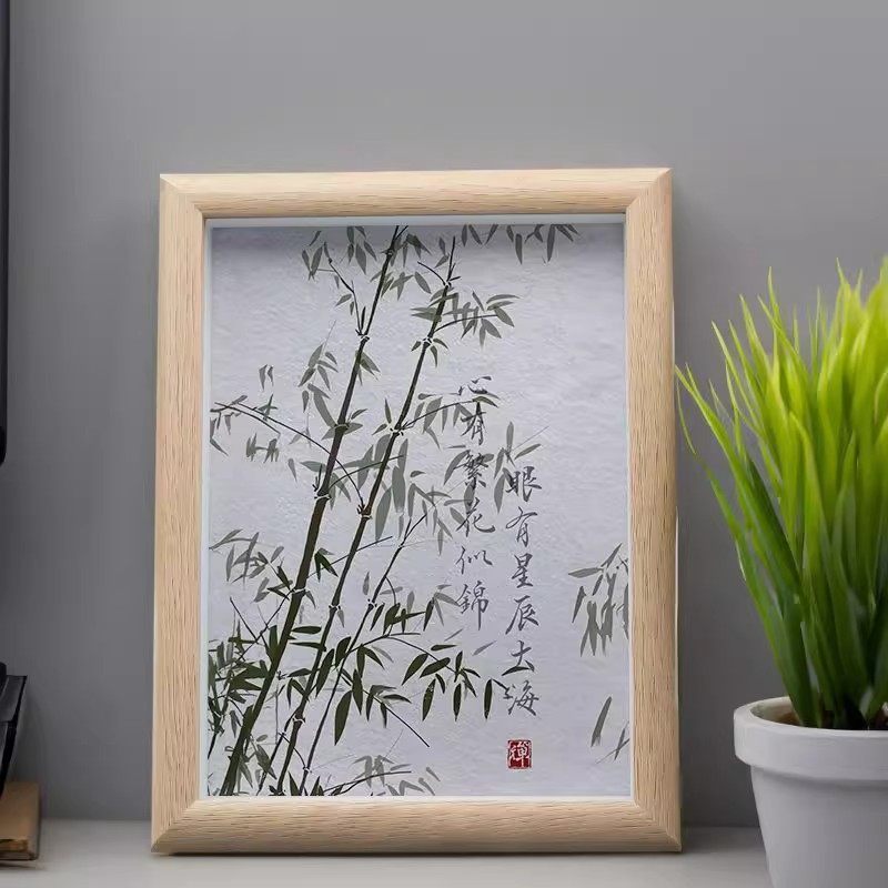 竹子山水画纪念摆件相框送朋友祝福创意礼品简约柜台桌面书架摆框,家居饰品,相框/画框,淘宝优惠券,粉丝福利购,淘宝优惠卷