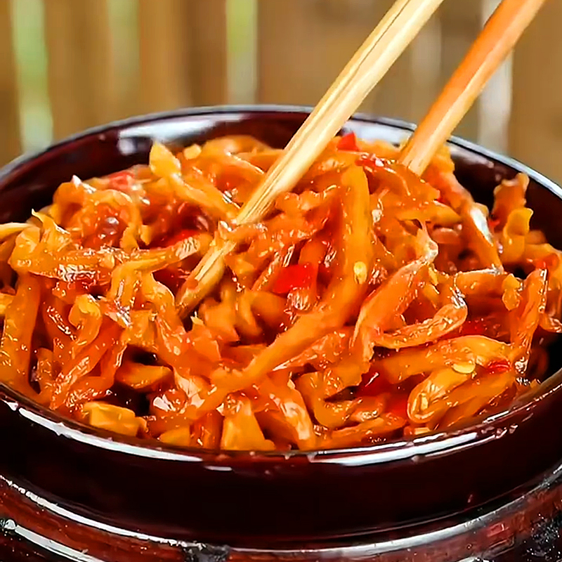 广西特产手工木瓜丝蒜香木瓜丝干香辣正宗下饭菜香脆爽口酱腌泡菜