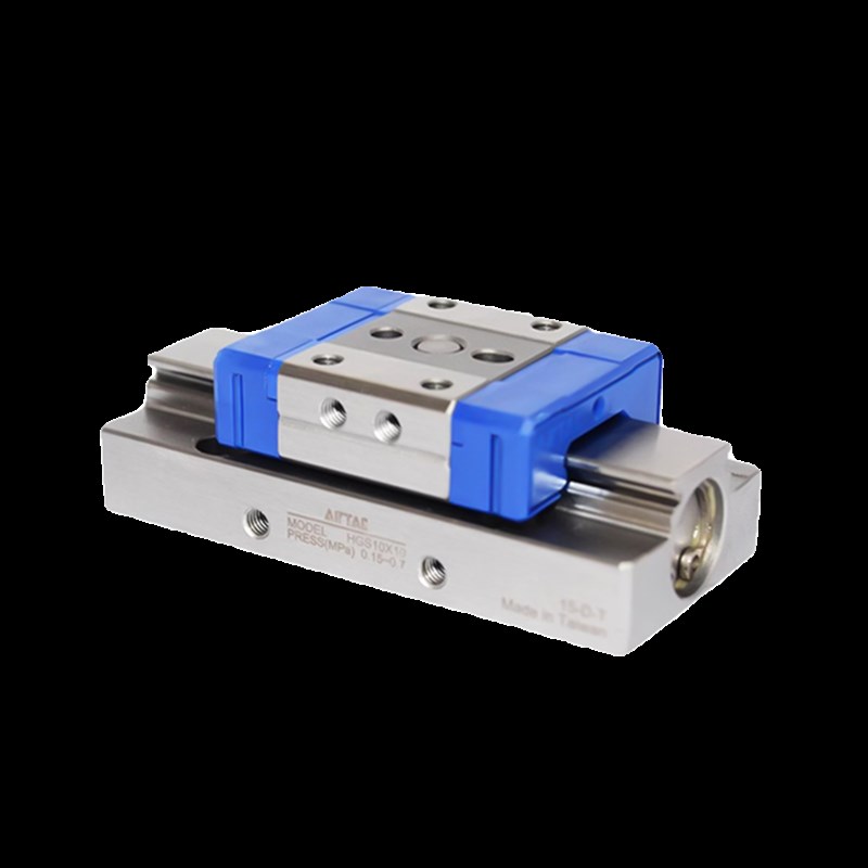 亚德客气动微型精密导轨滑台气缸HGS6/8/10/12X5X10X15X20-S-J