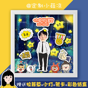 公司送团队同事员工老师表彰礼物定制入职周年纪念相框