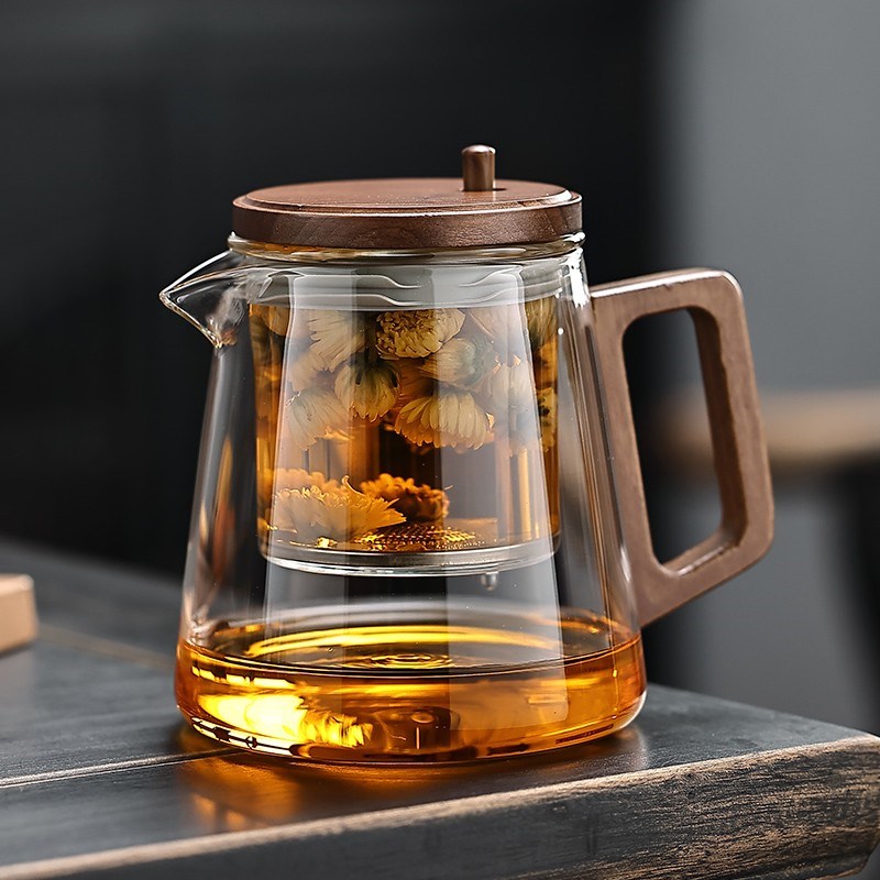 高端茶水分离飘逸杯泡茶壶家用2025新款全玻璃内胆茶具泡茶杯