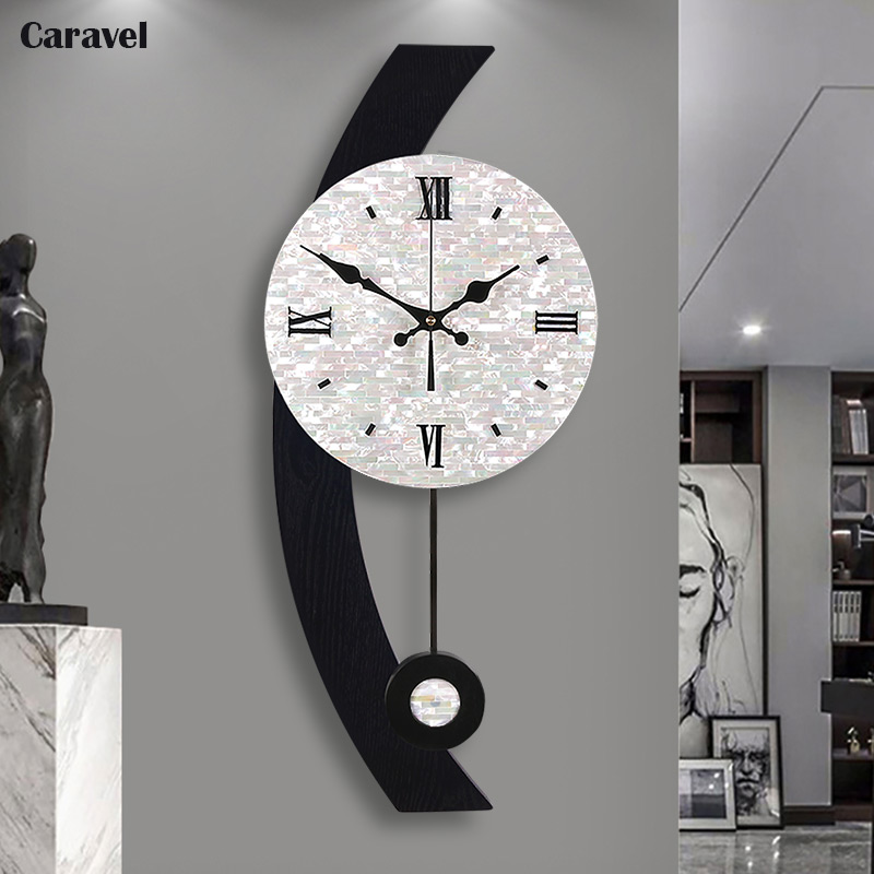 2021现代钟表简约挂钟木质钟表轻奢挂钟创意钟表客厅钟表网红挂钟