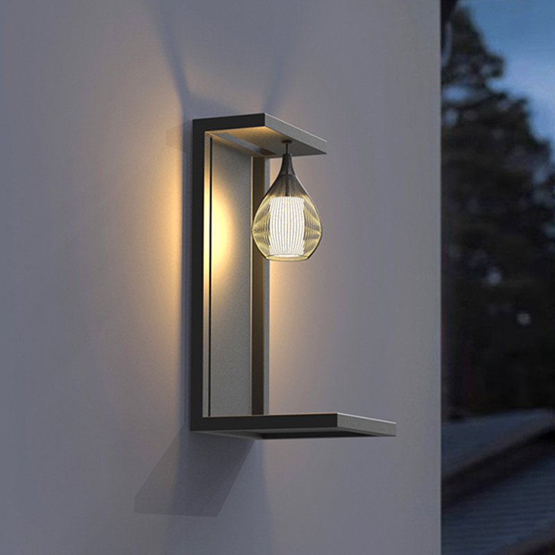 蒸客太阳能户外壁灯庭院花园墙壁灯防水大门壁灯餐厅民宿氛围灯