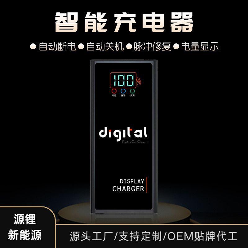 智能数显铅酸充电器72V45ah，72V80Ah，72v90ah电动三轮车耐用