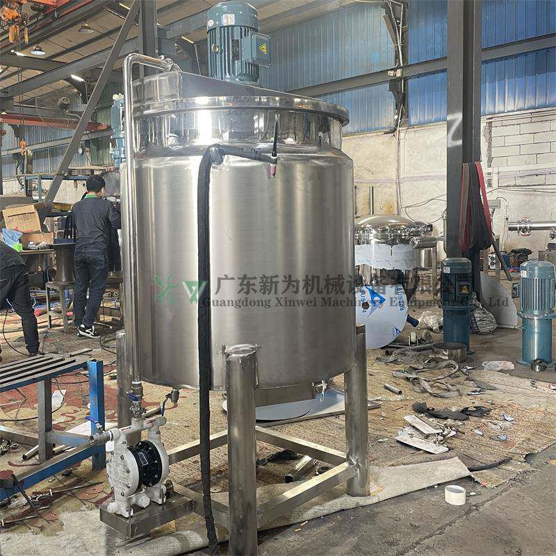 供应成都不锈钢液体搅拌罐化工原料混合拌料机夹套盘管加热冷却罐