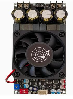 ZK-3002纯后级数字功放板TPA3255立体声300WX2桥接单声道600W