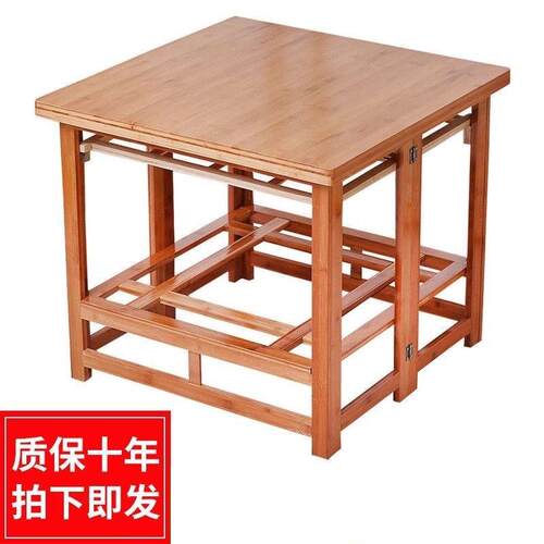 实木烤火桌子家用正方形可折叠多功能取暖炕桌子冬季烤火架子
