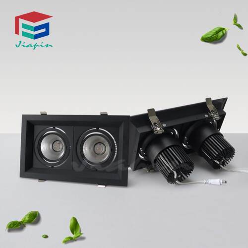 筒灯led格栅灯led筒灯嵌入式天花灯筒灯led15wx2可